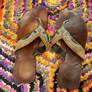 Old Gringo flip flops size 9.5